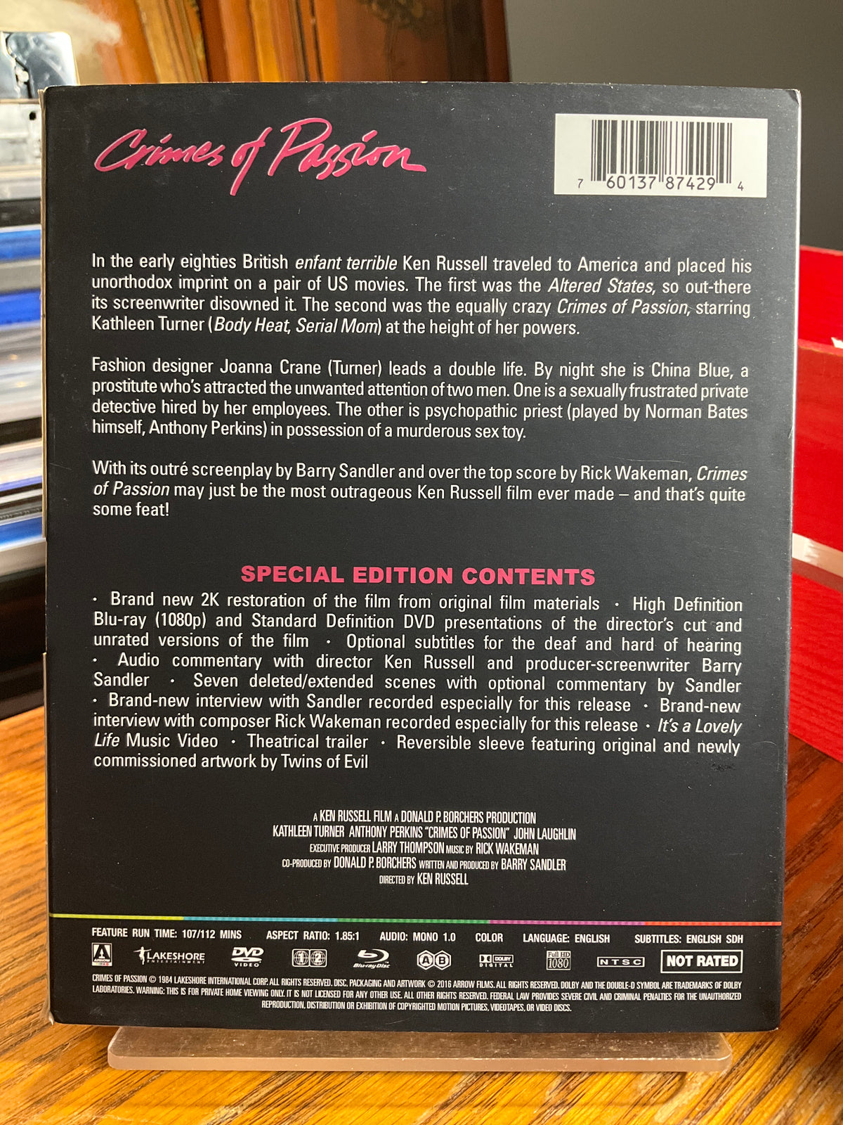 Crimes of Passion w/SLIP AND BOOKLET USED
