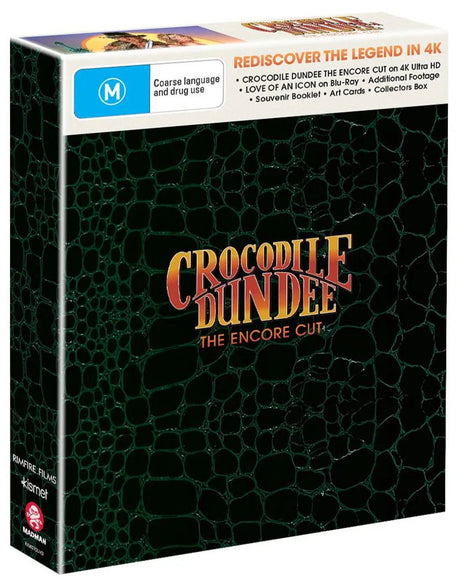 Crocodile Dundee: The Encore Cut (4K UHD, Limited Hardbox Edition, Region Free) DAMAGED - New 4K UHD