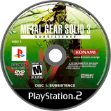 Metal Gear Solid 3 Subsistence Playstation 2 LOOSE