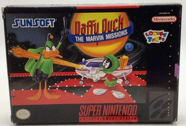 Daffy Duck Marvin Missions Super Nintendo USED - Video Games - Nintendo SNES