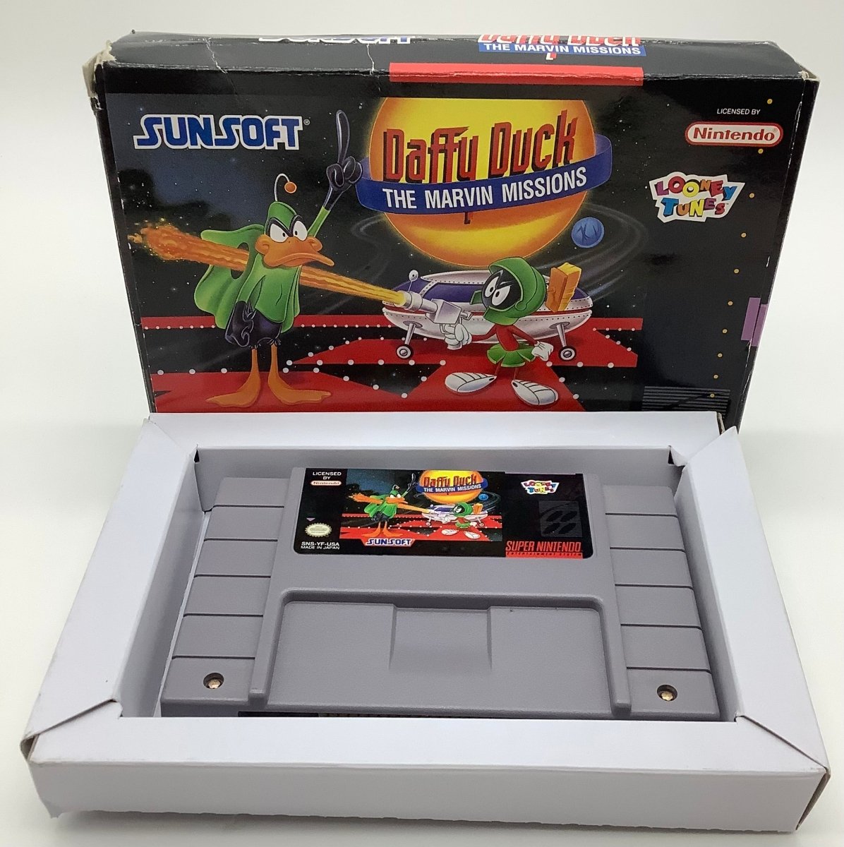 Daffy Duck Marvin Missions Super Nintendo USED - Video Games - Nintendo SNES