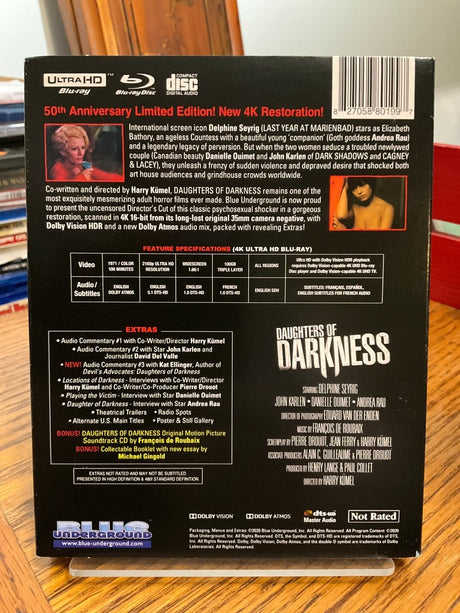 Daughters Of Darkness 4K UHD w/Lenticular SLIP USED