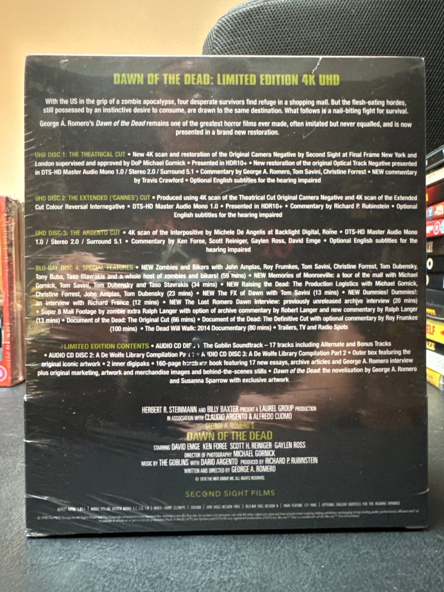 Dawn of the Dead (4K UHD, Limited Edition, Region Free/Region B)