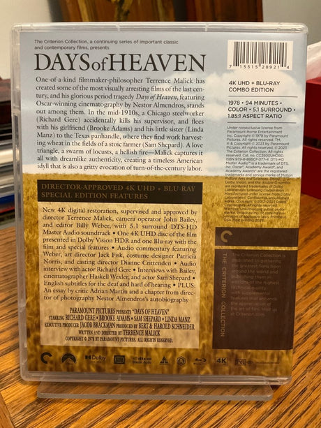 Days of Heaven (#409) USED