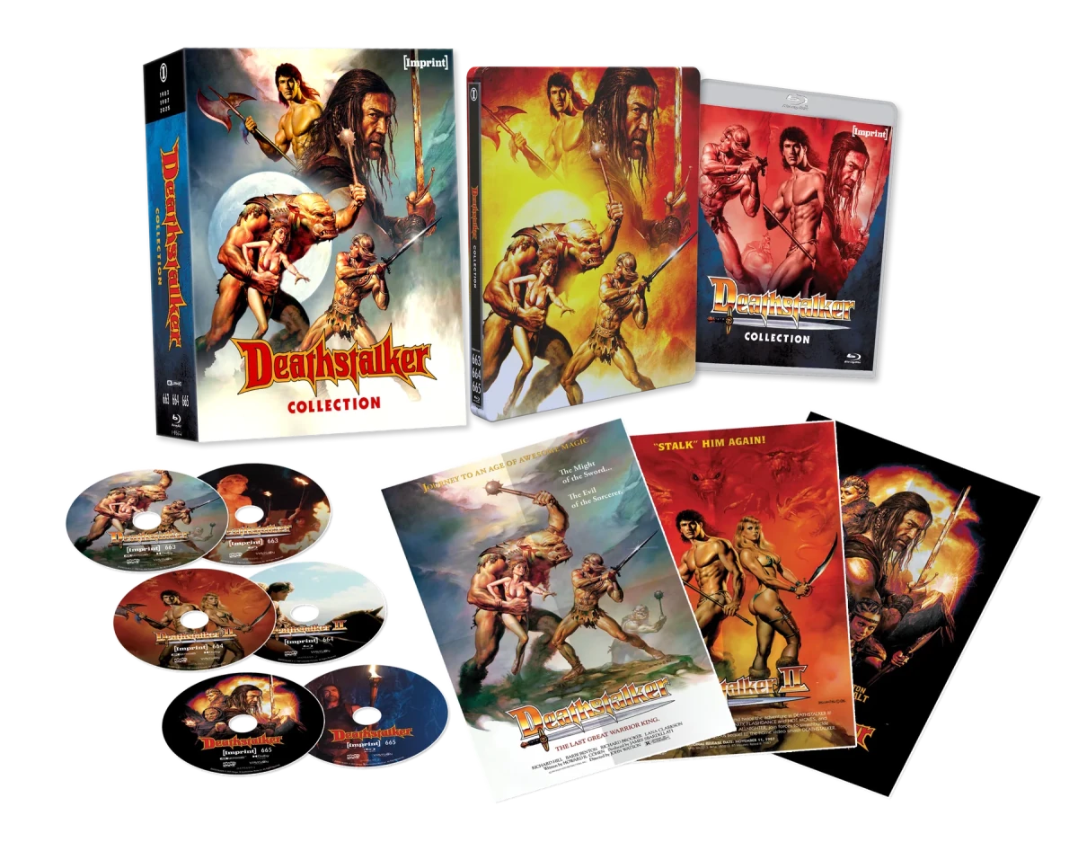 Deathstalker Collection (4K UHD, Imprint Limited Edition Steelbook + Lenticular Hardbox, Region Free)