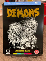 Demons 1 & 2 (Limited Edition) REGION B STEELBOOK W/J-CARD & BOOKLET USED