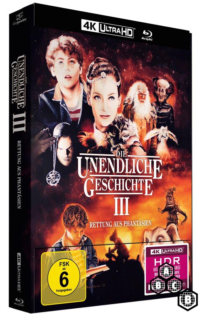 Die Unendliche Geschichte III (The Neverending Story III) (4K UHD, Limited Edition Mediabook, Region Free/B)