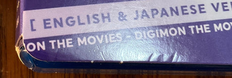 Digimon The Movies 1-3 w/SLIP USED
