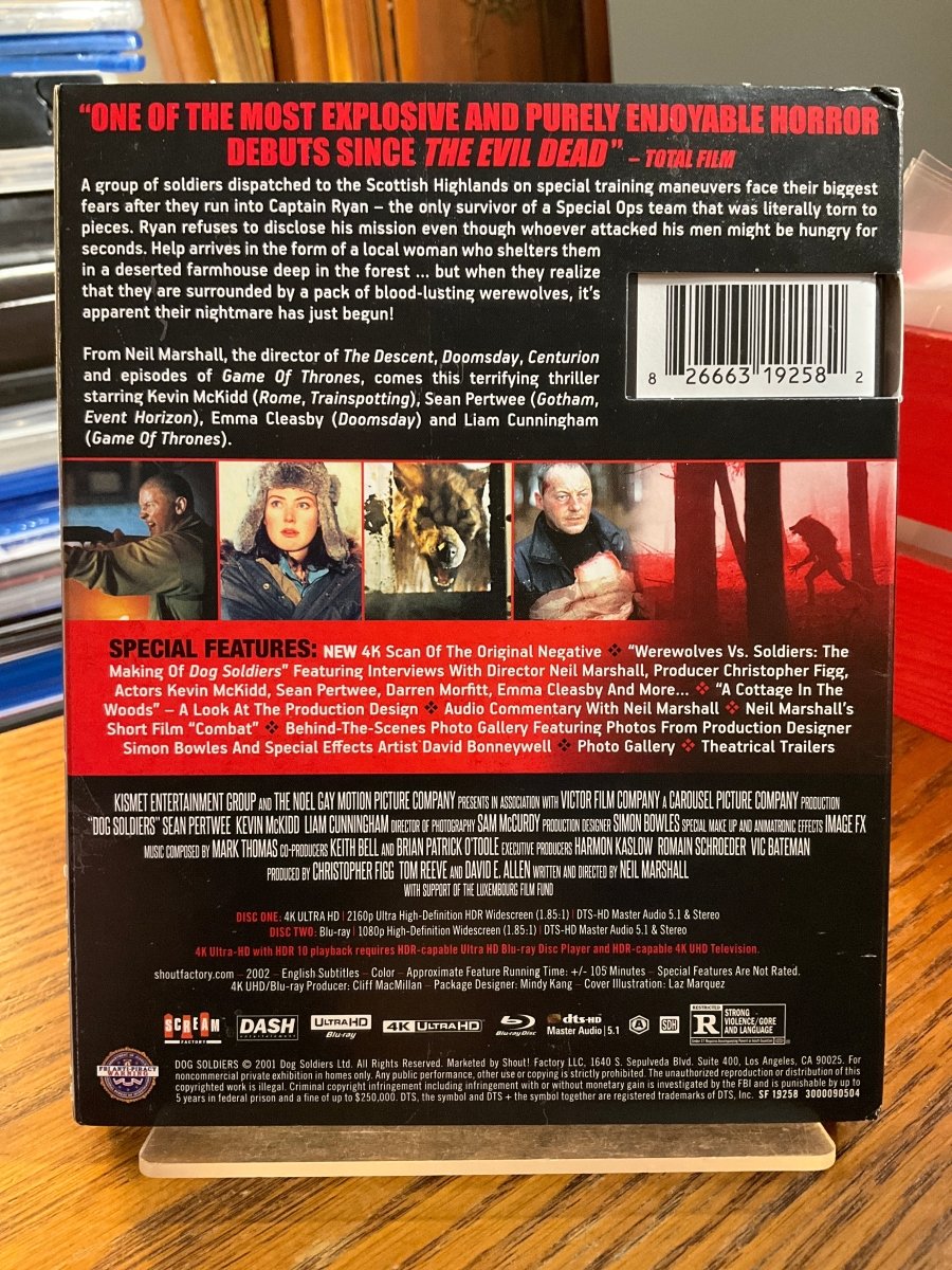 Dog Soldiers (4K UHD) w/SLIP USED