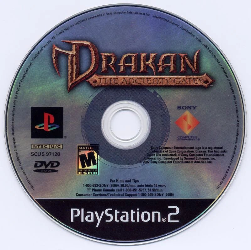 Drakan the Ancients Gates Playstation 2 LOOSE - Video Games - Playstation 2