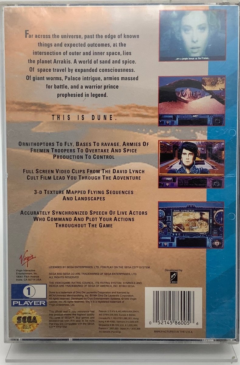 Dune Sega CD [Minor Damages] USED - Video Games - Sega CD