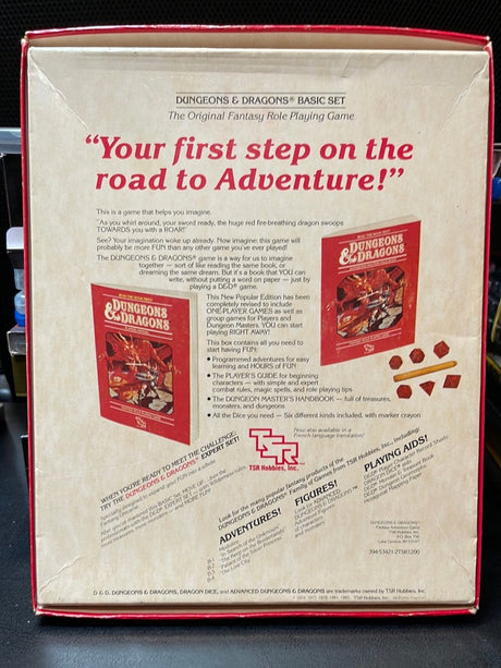 Dungeons & Dragons Basic Rules Set 1 (1983 Copyright) USED - Cards/Board Games