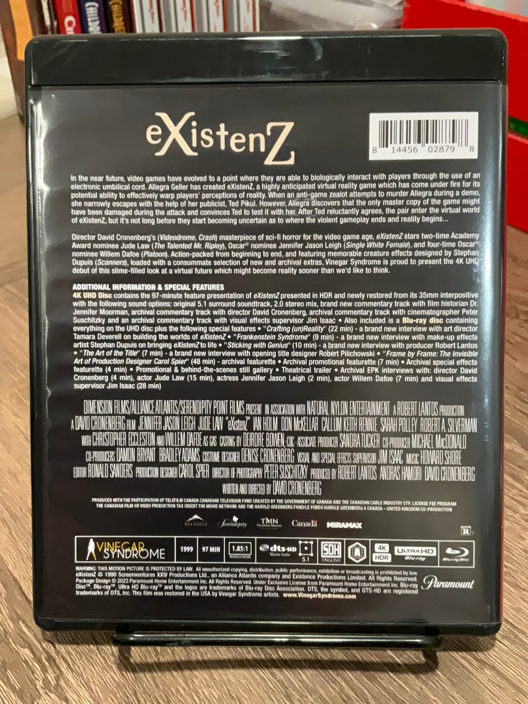 eXistenZ 4K UHD w/HARDCASE USED