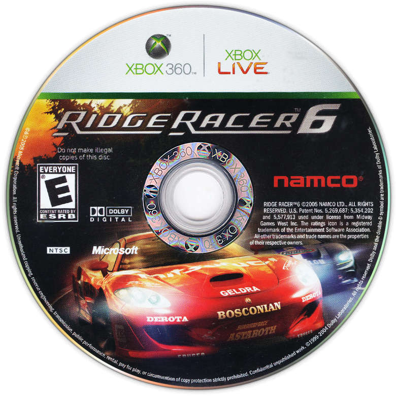 Ridge Racer 6 XBOX 360 LOOSE