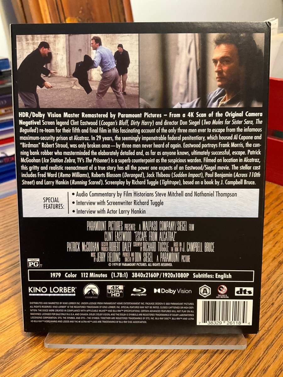 Escape From Alcatraz (4K UHD) w/SLIP USED