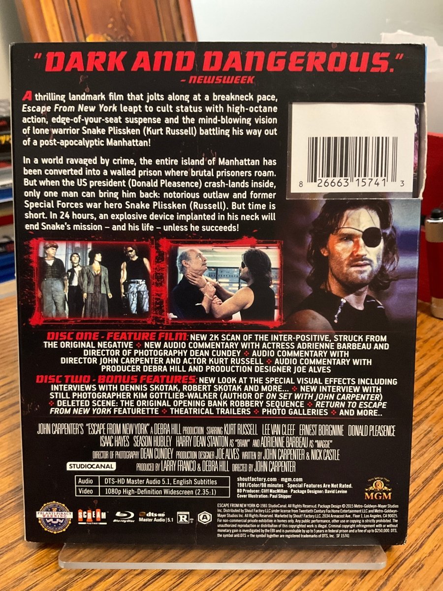Escape From New York w/SLIP USED - Used Blu-Ray