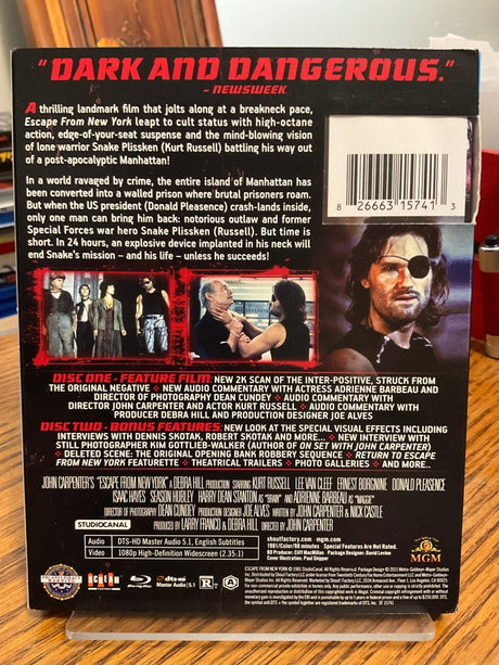 Escape From New York w/SLIP USED - Used Blu-Ray