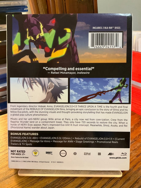 EVANGELION:3.0+1.11 THRICE UPON A TIME w/SLIP USED - Used Blu - Ray