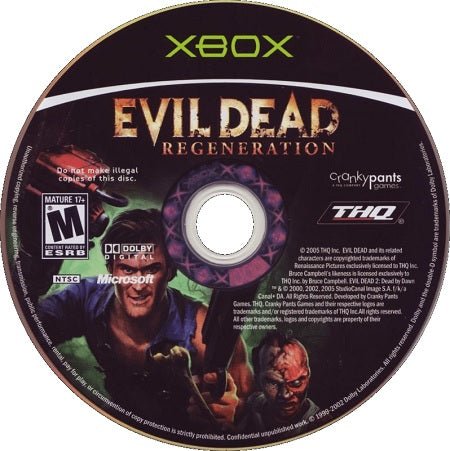 Evil Dead Regeneration XBOX Original LOOSE - Video Games - XBOX ORIGINAL