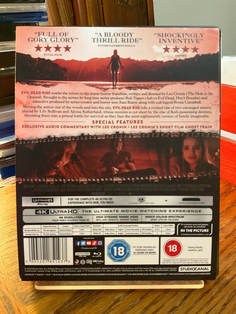Evil Dead Rise (UK 4K UHD, Limited Steelbook w/Exclusive Commentary, Region Free/B) USED