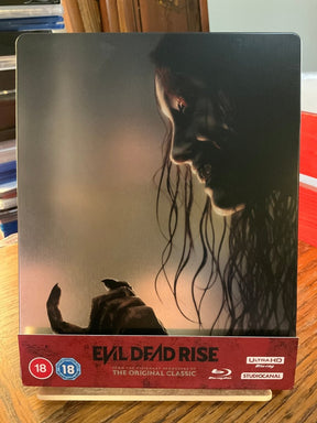 Evil Dead Rise (UK 4K UHD, Limited Steelbook w/Exclusive Commentary, Region Free/B) USED