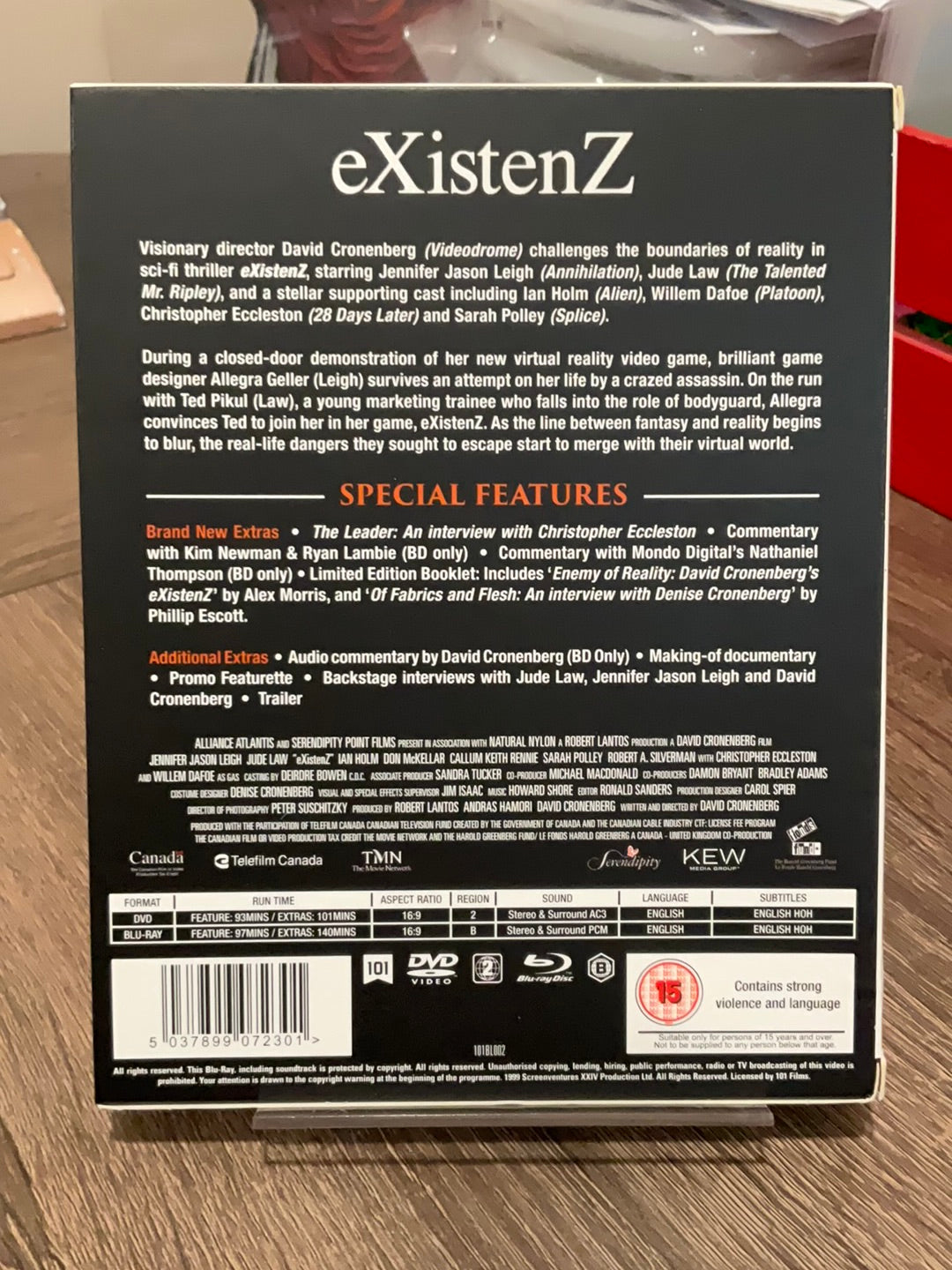 Existenz (REGION B) W/SLIP AND BOOKLET USED
