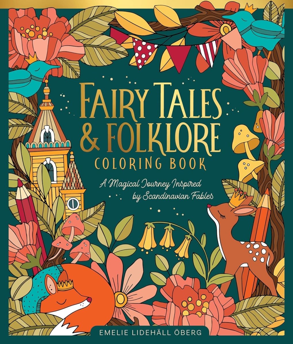 Fairy Tales & Folklore Coloring Book: A Magical Journey Inspired by Scandinavian Fables - Books