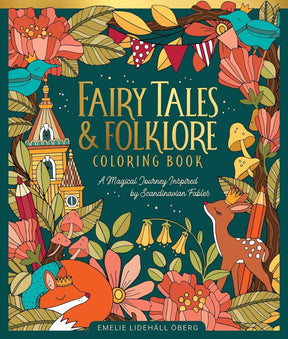 Fairy Tales & Folklore Coloring Book: A Magical Journey Inspired by Scandinavian Fables - Books