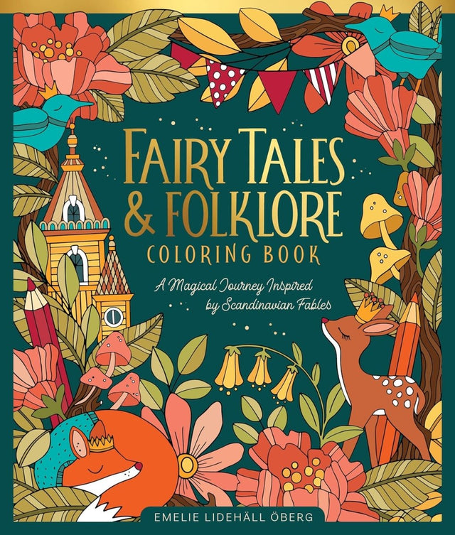 Fairy Tales & Folklore Coloring Book: A Magical Journey Inspired by Scandinavian Fables - Books