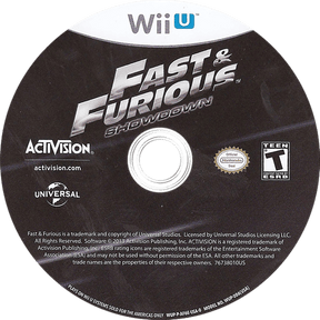 Fast and Furious Showdown Nintendo Wii - U LOOSE - Video Games - Nintendo Wii - U