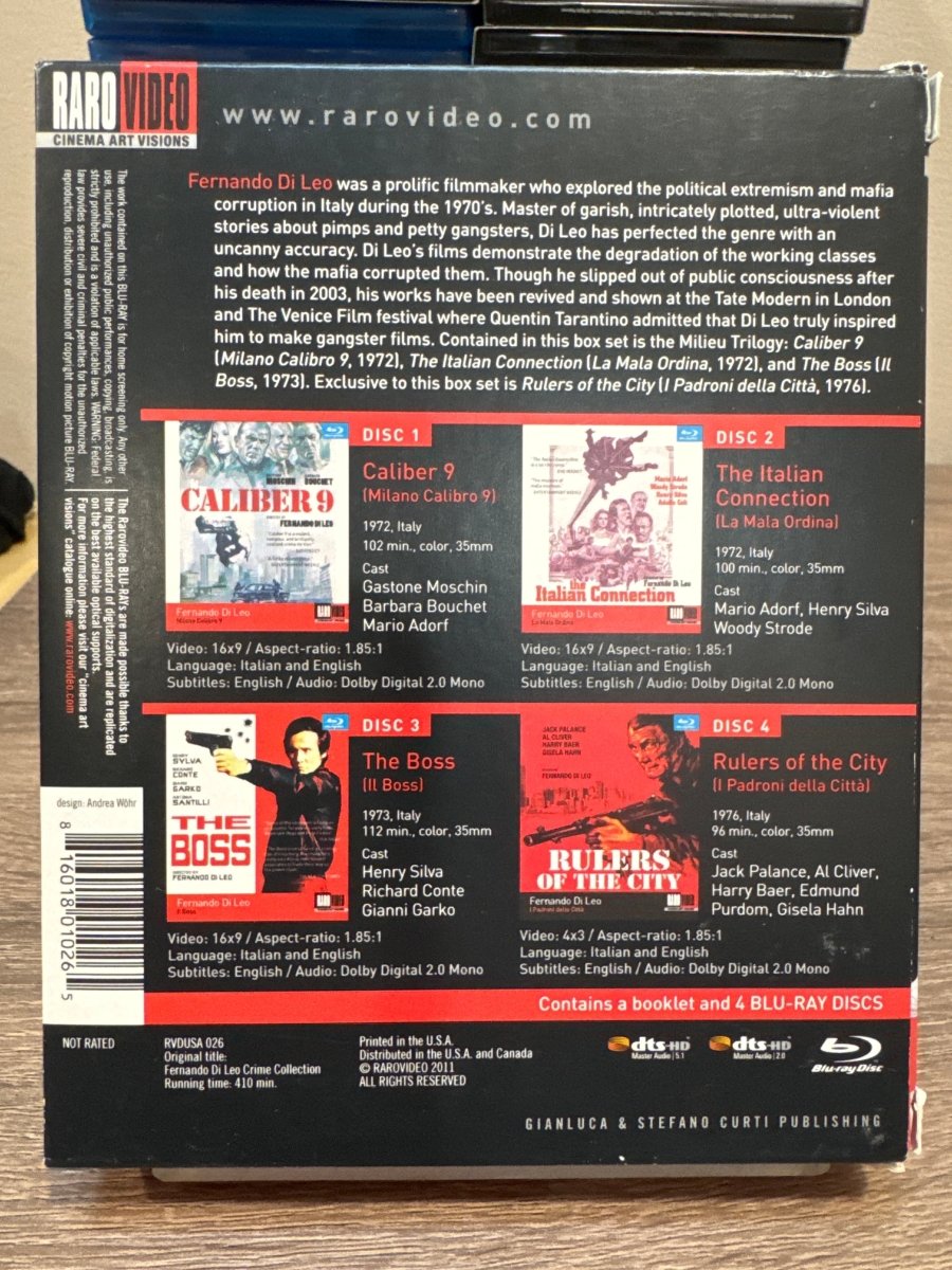 Fernando Di Leo The Italian Crime Collection Vol. 1 USED