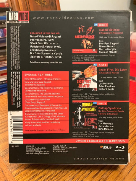 Fernando Di Leo: The Italian Crime Collection Vol. 2 USED