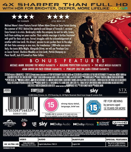 Ferrari (UK 4K UHD, Region Free/B)