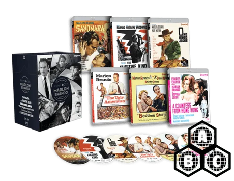 Film Focus: Marlon Brando – Volume 1 (1957 – 1967) (Limited Edition, Region Free) DAMAGED - New Blu - Ray