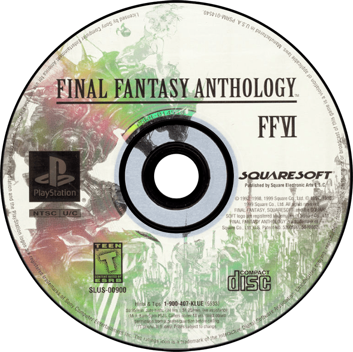 Final Fantasy Anthology [FFVI Disc Only] Playstation 1 LOOSE - Video Games - Playstation 1