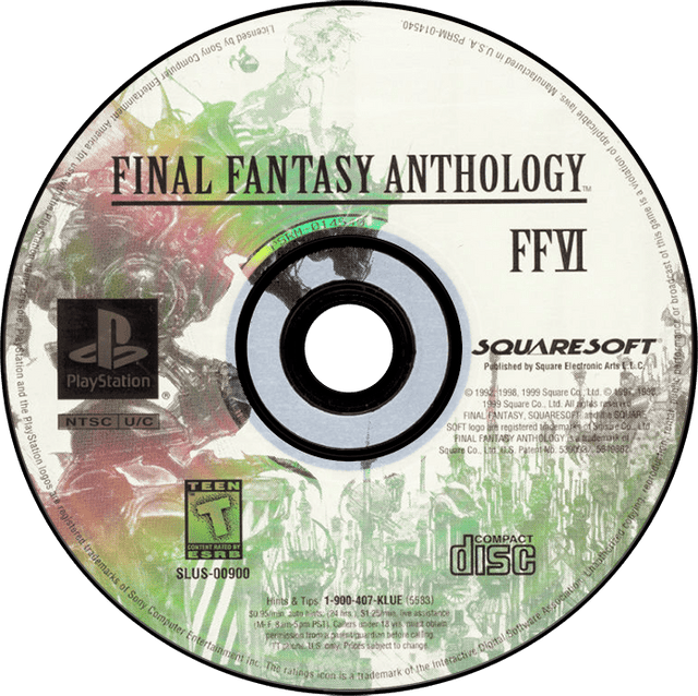 Final Fantasy Anthology [FFVI Disc Only] Playstation 1 LOOSE - Video Games - Playstation 1