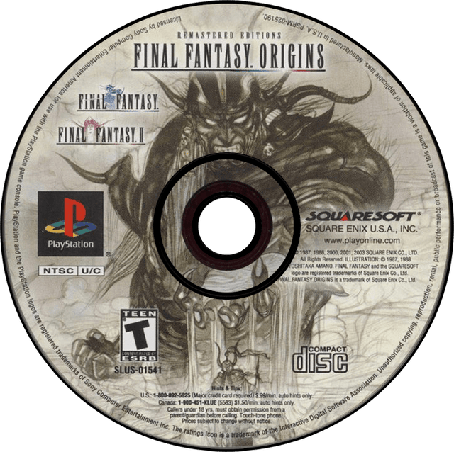 Final Fantasy Origins Playstation 1 LOOSE - Video Games - Playstation 1