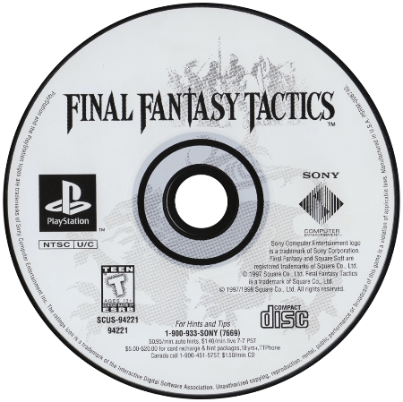 Final Fantasy Tactics [Greatest Hits] Playstation 1 LOOSE - Video Games - Playstation 1
