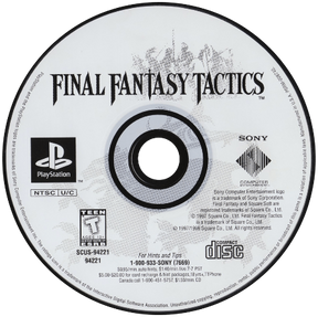 Final Fantasy Tactics [Greatest Hits] Playstation 1 LOOSE - Video Games - Playstation 1