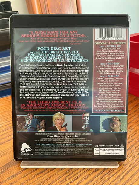 Four Flies on Grey Velvet (4K UHD) w/SLIP USED