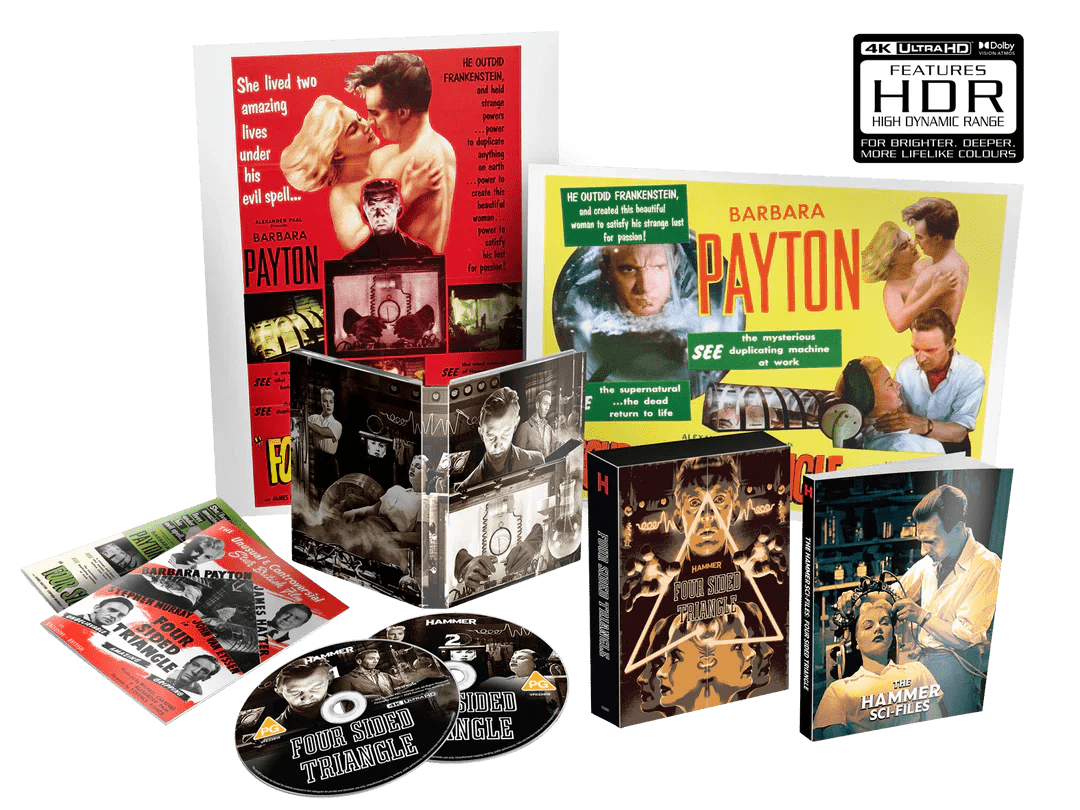 Four Sided Triangle (4K UHD, Limited Collector's Edition, Region Free/B) - New 4K UHD