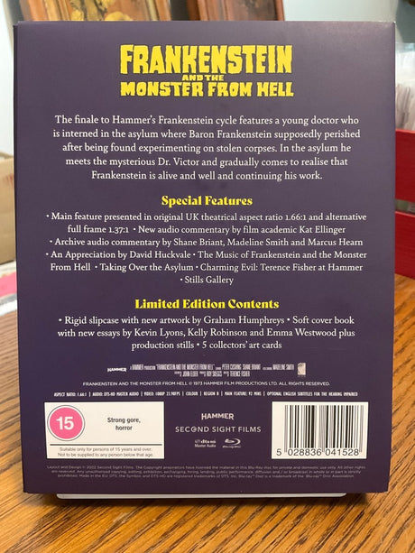 Frankenstein and the Monster from Hell (Limited Edition, Region B) USED