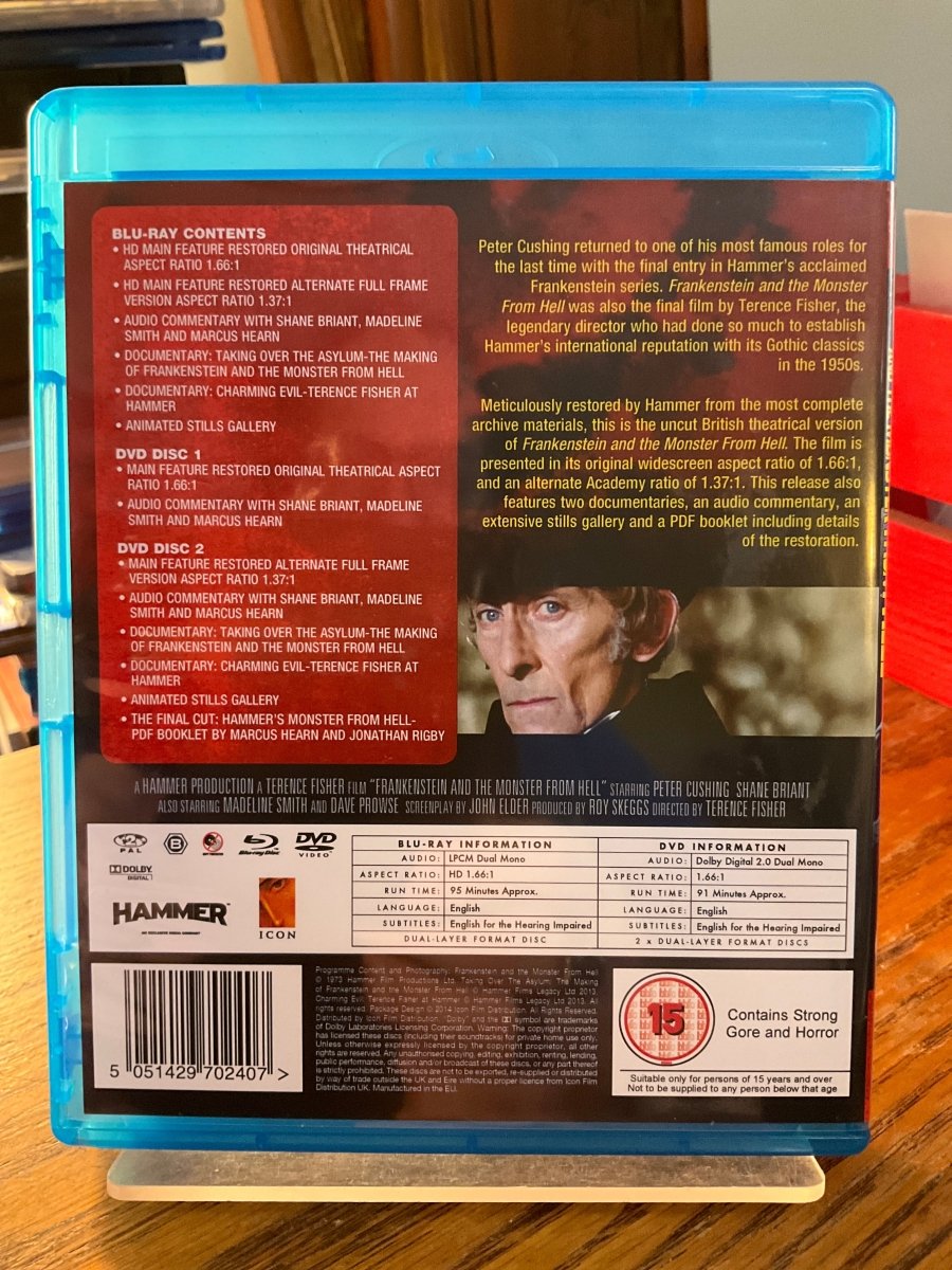 Frankenstein and the Monster from Hell (REGION B) USED