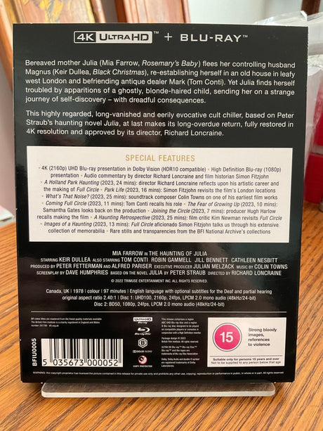 Full Circle - The Haunting of Julia (REGION B) 4K UHD W/SLIP USED