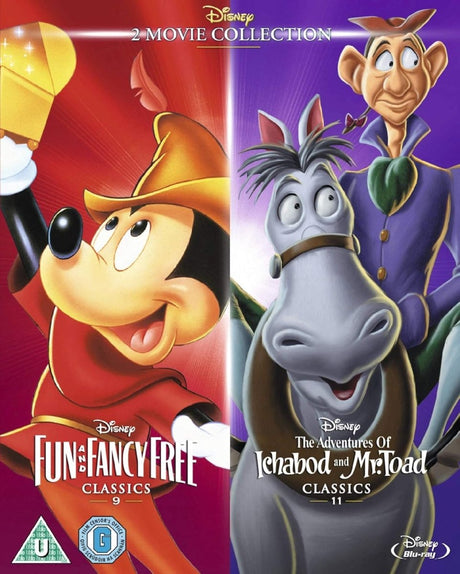 Fun and Fancy Free/ The Adventures of Ichabod and Mr Toad (Region B) w/SLIP - New Blu - Ray