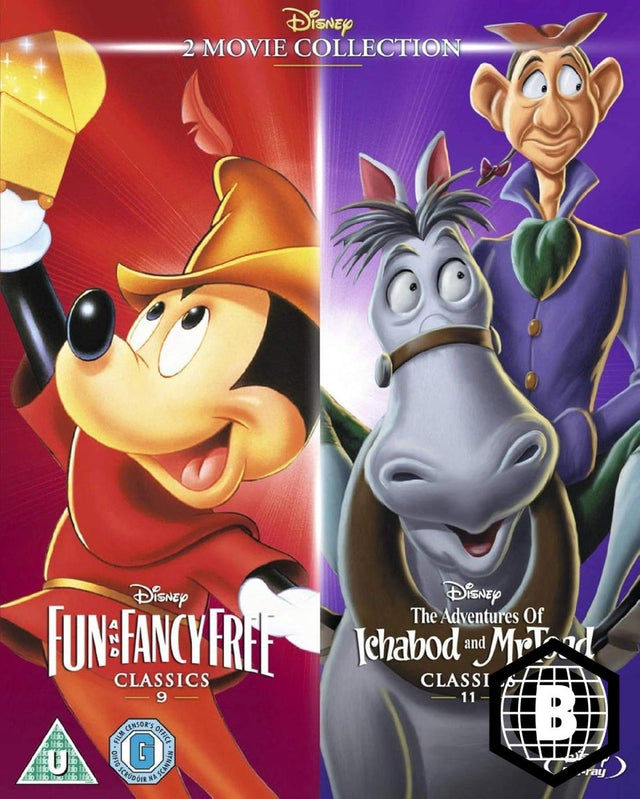 Fun and Fancy Free/ The Adventures of Ichabod and Mr Toad (Region B) w/SLIP