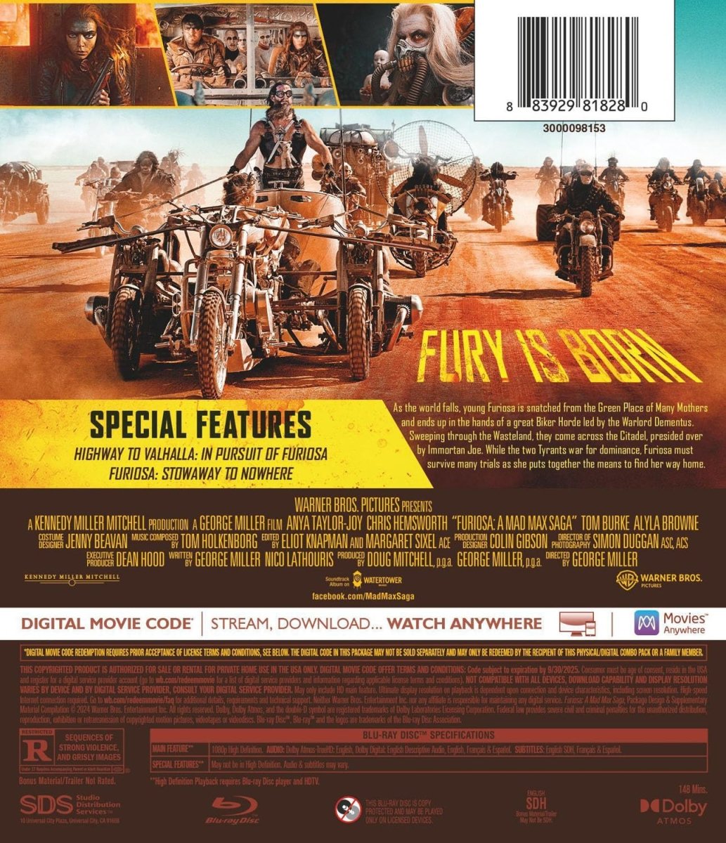 Furiosa: A Mad Max Saga (Blu-Ray)