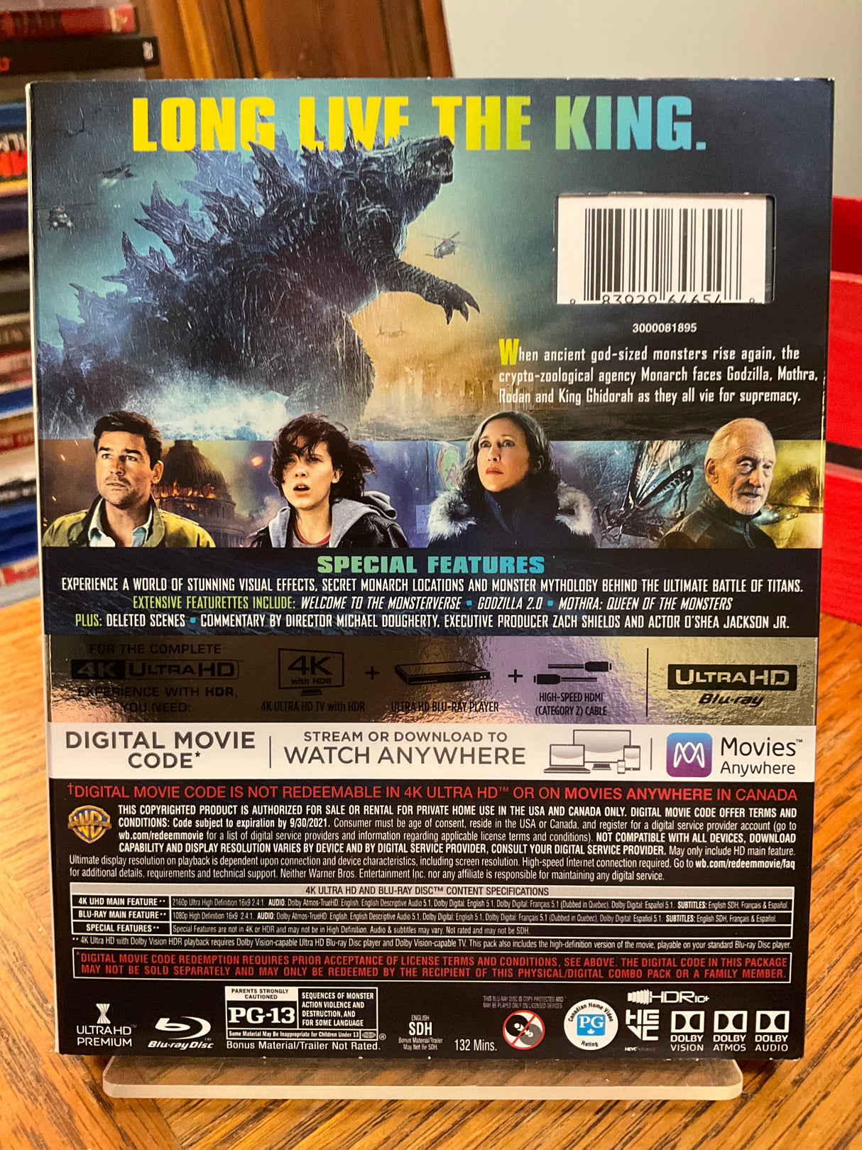 Godzilla - King of Monsters (4K UHD) W/SLIP USED