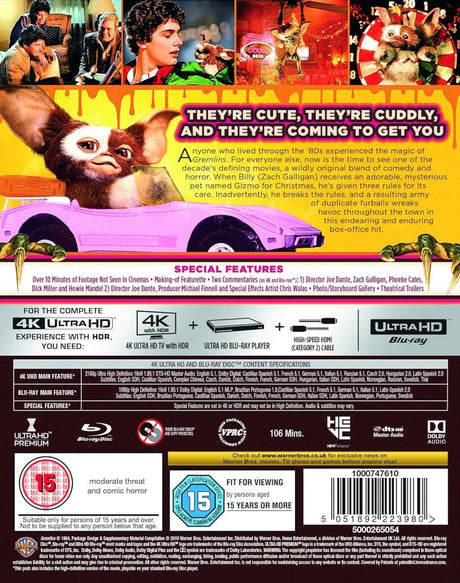 Gremlins (4K UHD, Region Free)