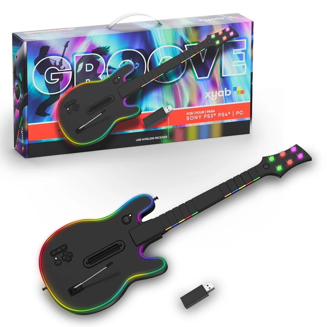 GROOVE Playstation 3 / 4 / PC Wireless Guitar Controller NEW - Video Games - Nintendo Wii